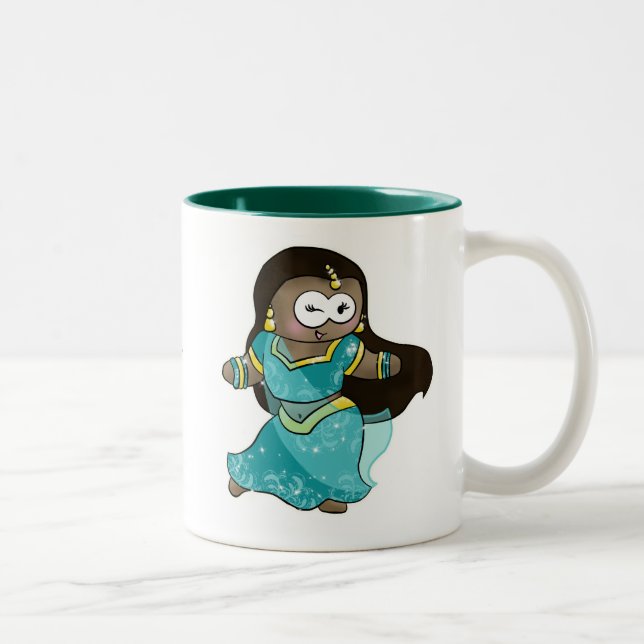 Schöne Bollywood Aussenseiter-Kaffeetasse Zweifarbige Tasse (Rechts)