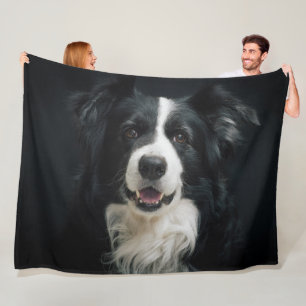 SCHÖNE BORDER-COLLIE FLEECEDECKE
