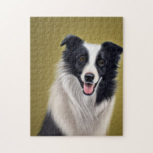 Schöne Border Collie Puzzle