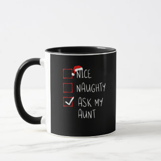 Schöne Böse Frag Meine Tante Weihnachtsliste Xmas Tasse