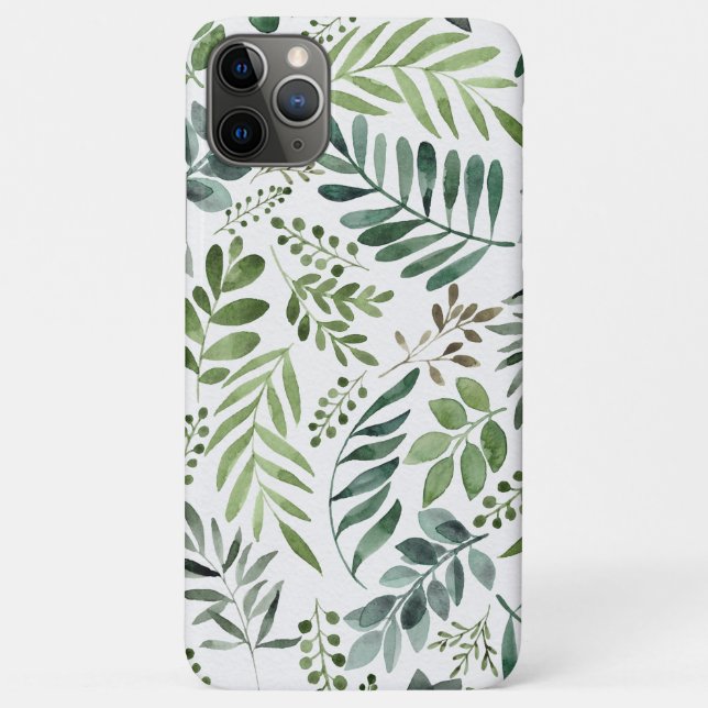 Schöne botanische Blätter in Wasserfarbe Case-Mate iPhone Hülle (Rückseite)