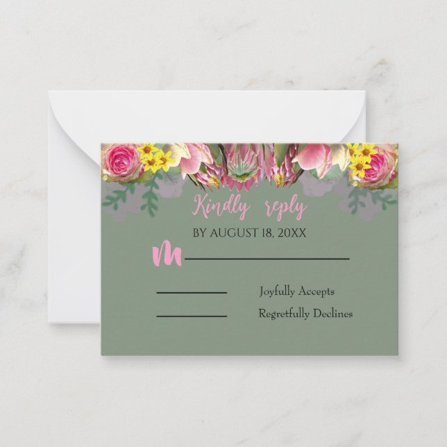 Schöne Botanische Gartenparkkarte Mitteilungskarte (Vorderseite)