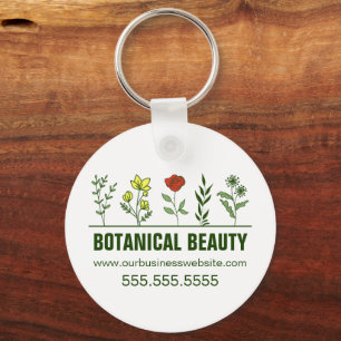 Schöne botanische Spa-Salon-Blumenunternehmen Schlüsselanhänger