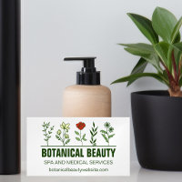 Schöne botanische Spa-Salon-Grün-Blumen