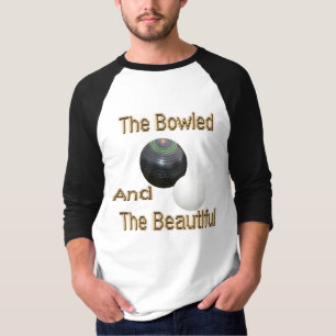Schöne Bowling-Rasen-Bowls-Design, T-Shirt