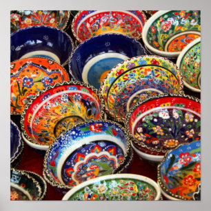Schöne Bowls türkischer Stil Poster