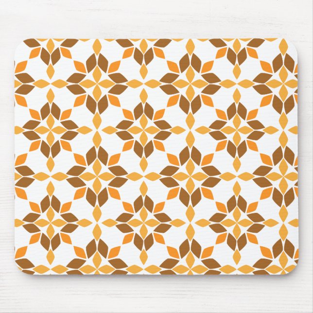 schöne braune Blume Blütenmuster Mousepad (Vorne)