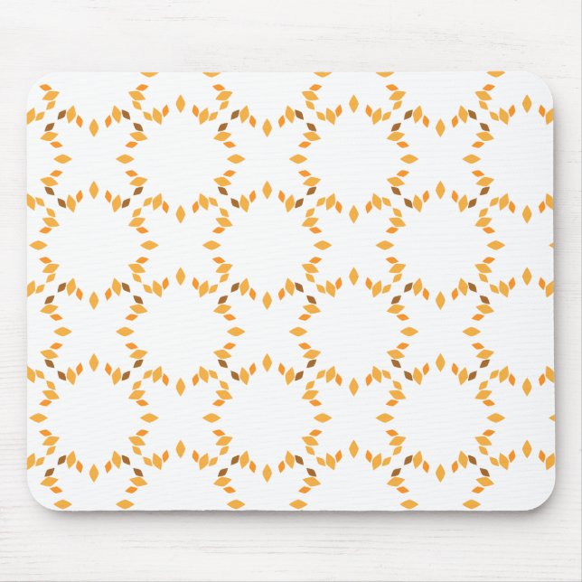 schöne braune Blume Blütenmuster Mousepad (Vorne)