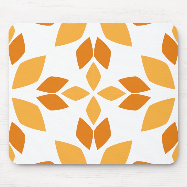 schöne braune Blume Blütenmuster Mousepad (Vorne)