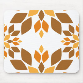 schöne braune Blume Blütenmuster Mousepad