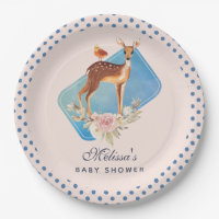 Schöne braune Dose mit White Spots Kinderdusche