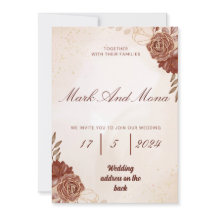 Schöne braune Hochzeit