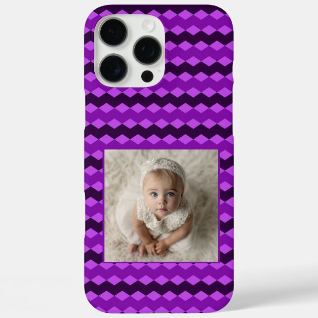 Schöne Brautdusche-Geschenke Chevron-Muster  Case-Mate iPhone Hülle (Rückseite)