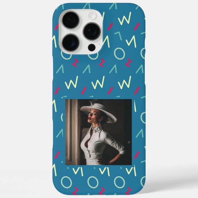 Schöne Brautdusche-Geschenke Memphis-Druck  Case-Mate iPhone Hülle (Rückseite)
