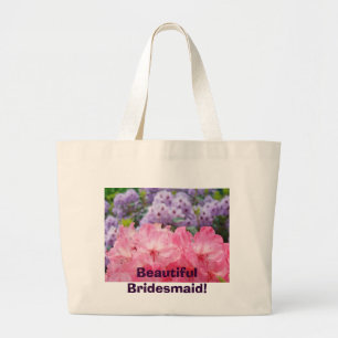 Schöne Brautjungfer! Tragetasche Rhodies Blumen