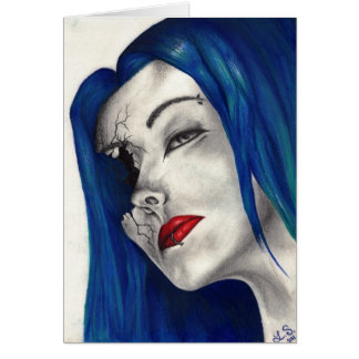 Schöne Broken Goth Girl Fantasy Kunst, Dichtung un