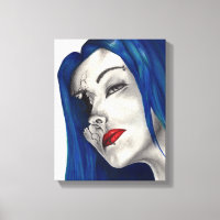 Schöne Broken Goth Girl Horror Fantasy Kunst, Dich