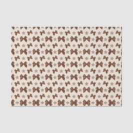 Schöne Brown-Satin-Effekt-Bögen Seidenpapier