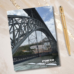Schöne Brücke Porto Portugal Reisefotografie Feiertagspostkarte