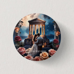 Schöne Brücken und Bräuche Stehend am Meer Button