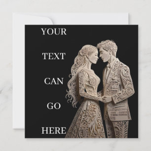 Schöne Brücken und Bräuche Stehend am Meer Einladung