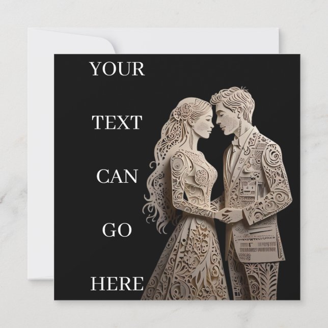 Schöne Brücken und Bräuche Stehend am Meer Einladung (Rückseite)