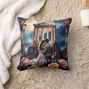 Schöne Brücken und Bräuche Stehend am Meer Kissen