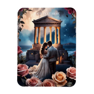 Schöne Brücken und Bräuche Stehend am Meer Magnet