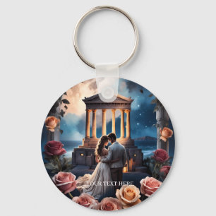 Schöne Brücken und Bräuche Stehend am Meer Schlüsselanhänger