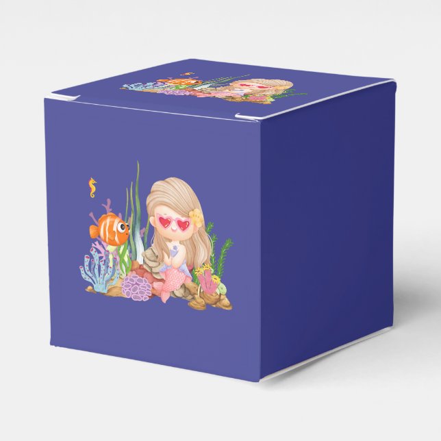 Schöne BRUNET HAIR Meerjungfrau Geschenkschachtel (Vorderseite)