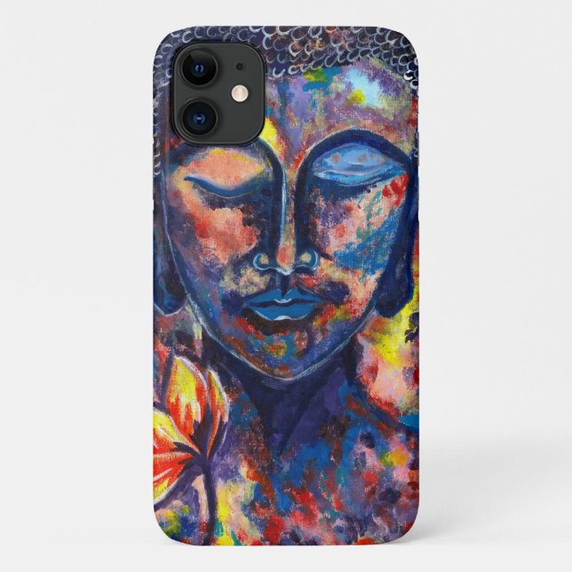 Schöne Buddha Original Abstrakte Kunstwerke Case-Mate iPhone Hülle (Rückseite)