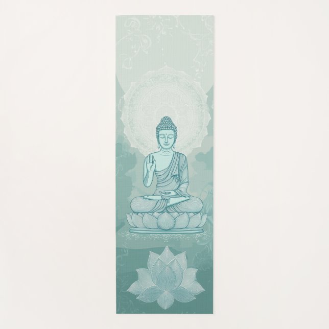 Schöne Buddha Yoga Mat für Ruhe und Entspannung Yogamatte (Vorderseite)