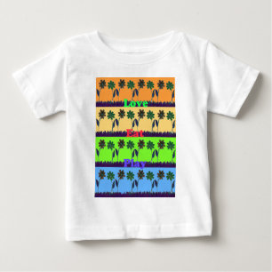 Schöne bunt Eat Liebe Spieltext Blumenstrauß Pop Baby T-shirt