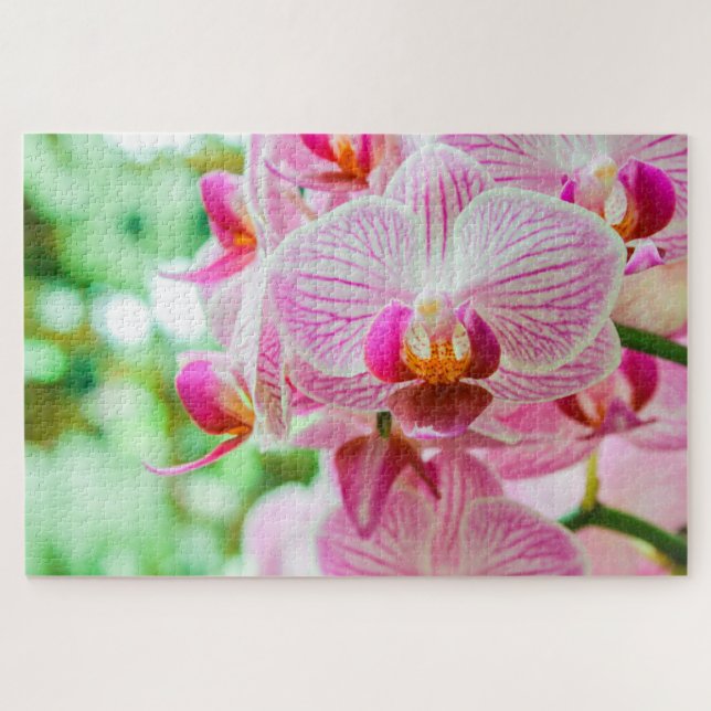 Schöne bunt fuchsia Blume Puzzle (Horizontal)