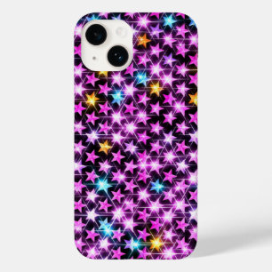 schöne bunt lila glänzende Sterne Case-Mate iPhone 14 Hülle