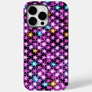 schöne bunt lila glänzende Sterne Case-Mate iPhone 14 Pro Max Hülle