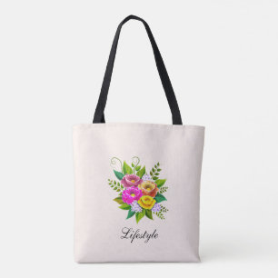 Schöne bunte Blumenbouquet auf Elfenbein