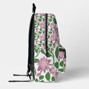 Schöne Bunte Blumige Muster Bedruckter Rucksack