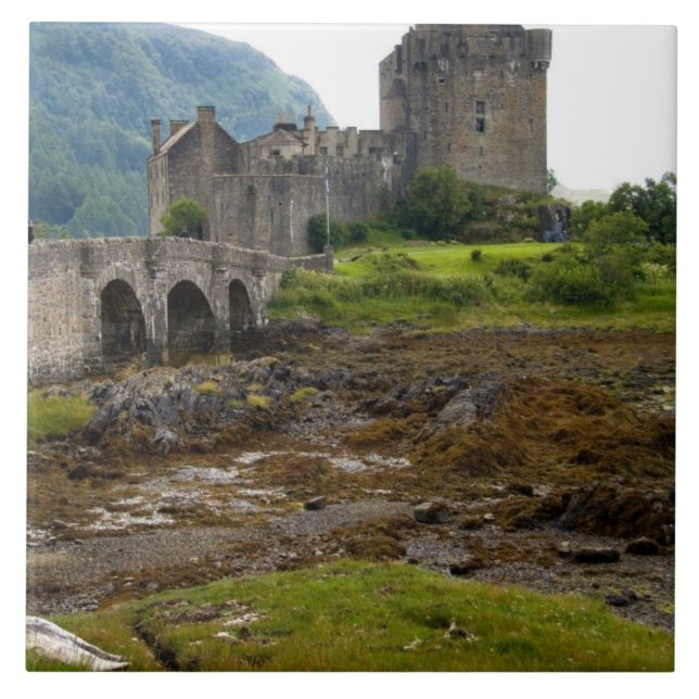 Schöne Burg Eileen Donan im Western Dornie 2 Fliese (Vorderseite)