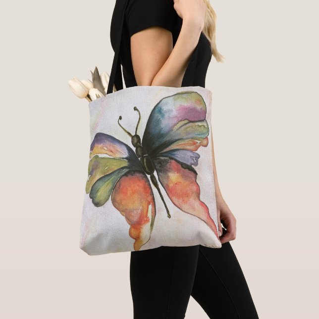 Schöne Butterfly All-Over-Print Schulter-Tasche (Von Nahem)