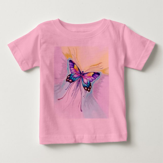 Schöne Butterfly Baby T-shirt (Vorderseite)