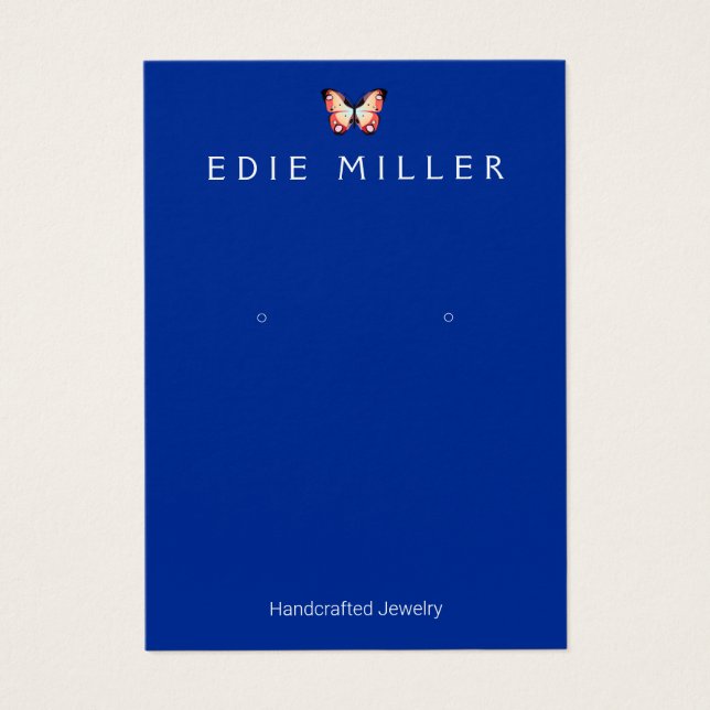 Schöne Butterfly-Earring-Display-Karte (Vorderseite)