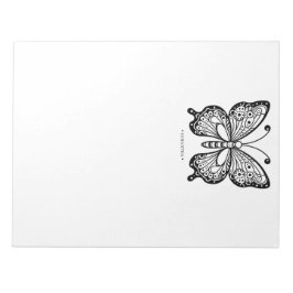 Schöne Butterfly-Farbseiten Notepad Notizblock
