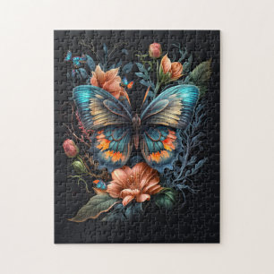 Schöne Butterfly-Illustration Puzzle