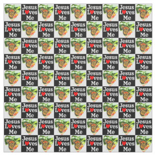 SCHÖNE BUTTERFLY JESUS LIEBEN ICH CHRISTLICH STOFF