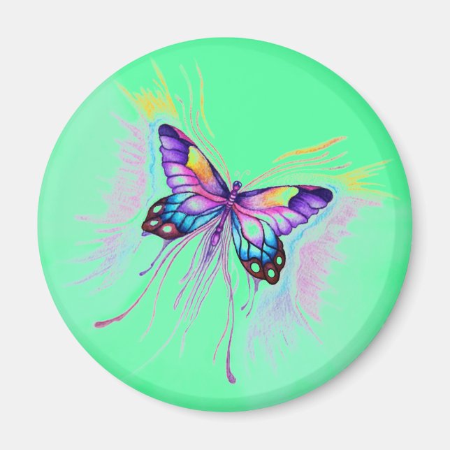 Schöne Butterfly Magnet (Vorne)