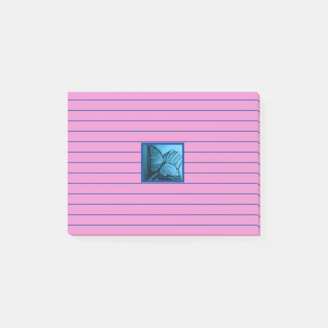 Schöne Butterfly Post-it Klebezettel (Vorderseite)