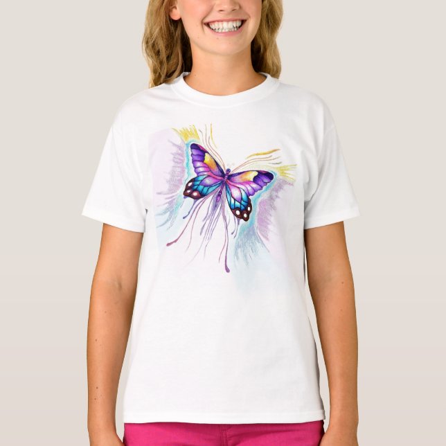 Schöne Butterfly T-Shirt (Vorderseite)