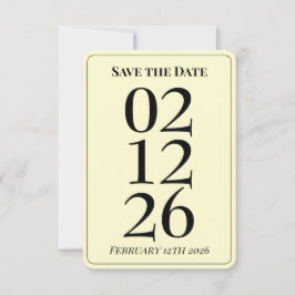 Schöne Buttergelbe Hochzeit Save the Date Karten