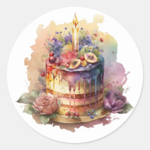 Schöne Cake Sticker